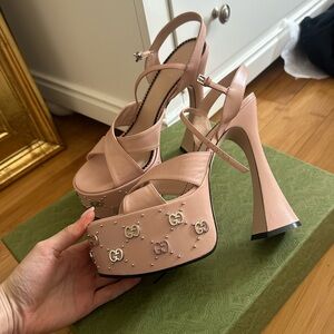Gucci Blush Pink Platform Sandals